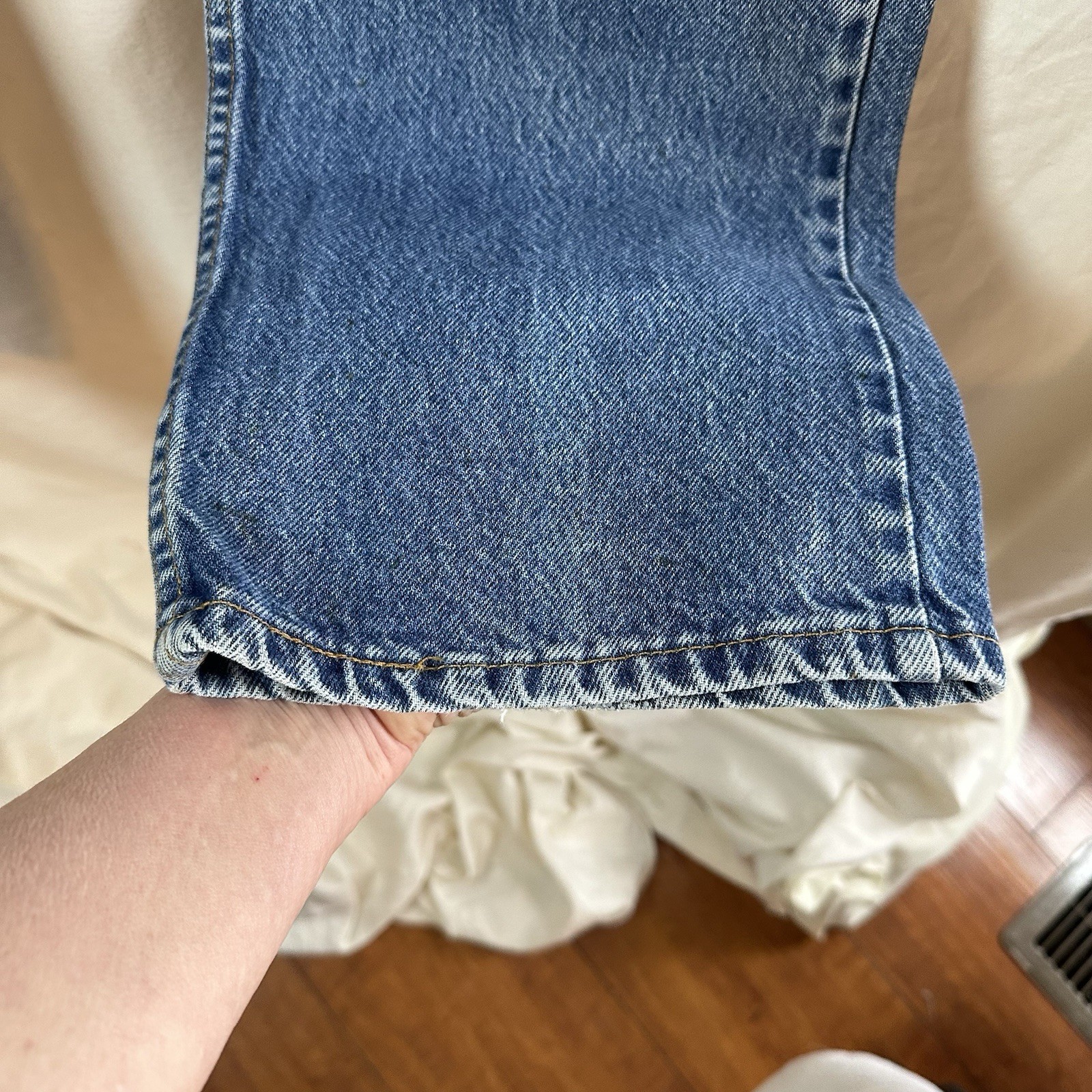 Vintage Levi’s 518 Jeans Made in USA 33×30 Orange Tab 80s 90s Distressed