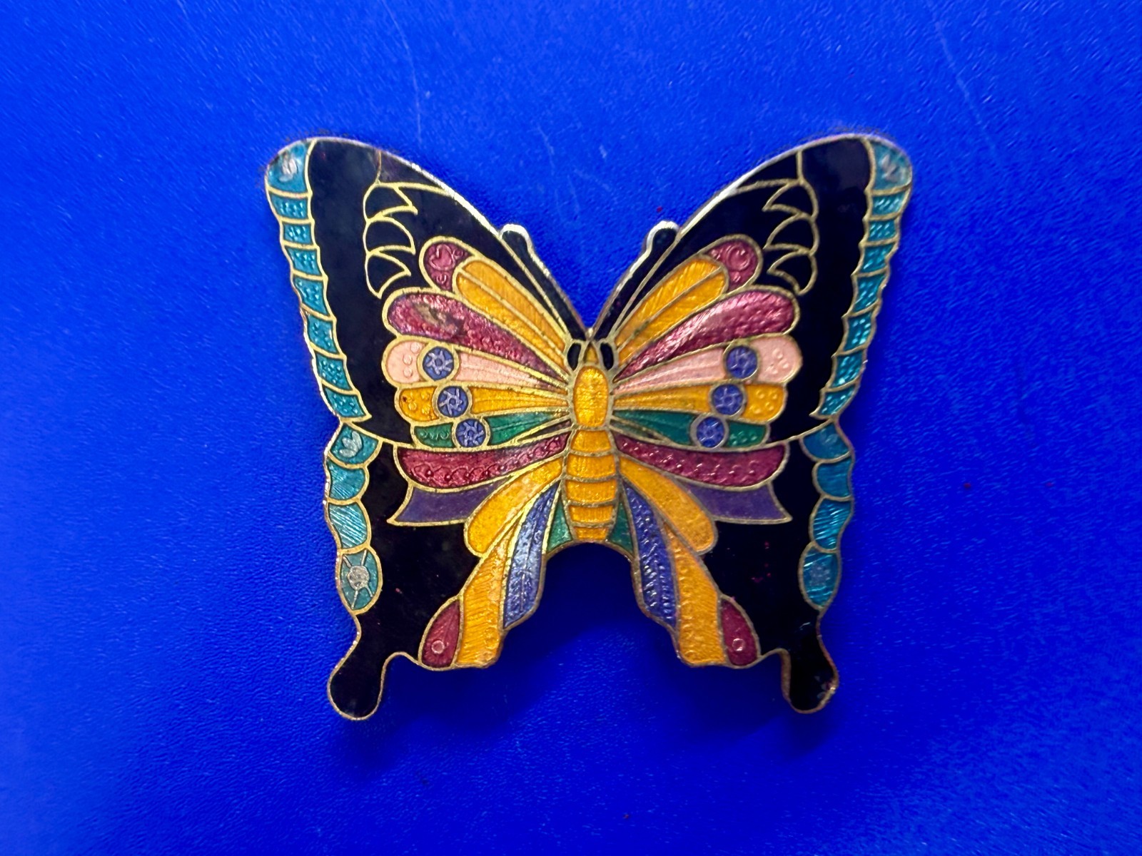 Beautiful Multi-Colored Butterfly Shaped Cutout Hippy Boho Vibe Belt Buckle