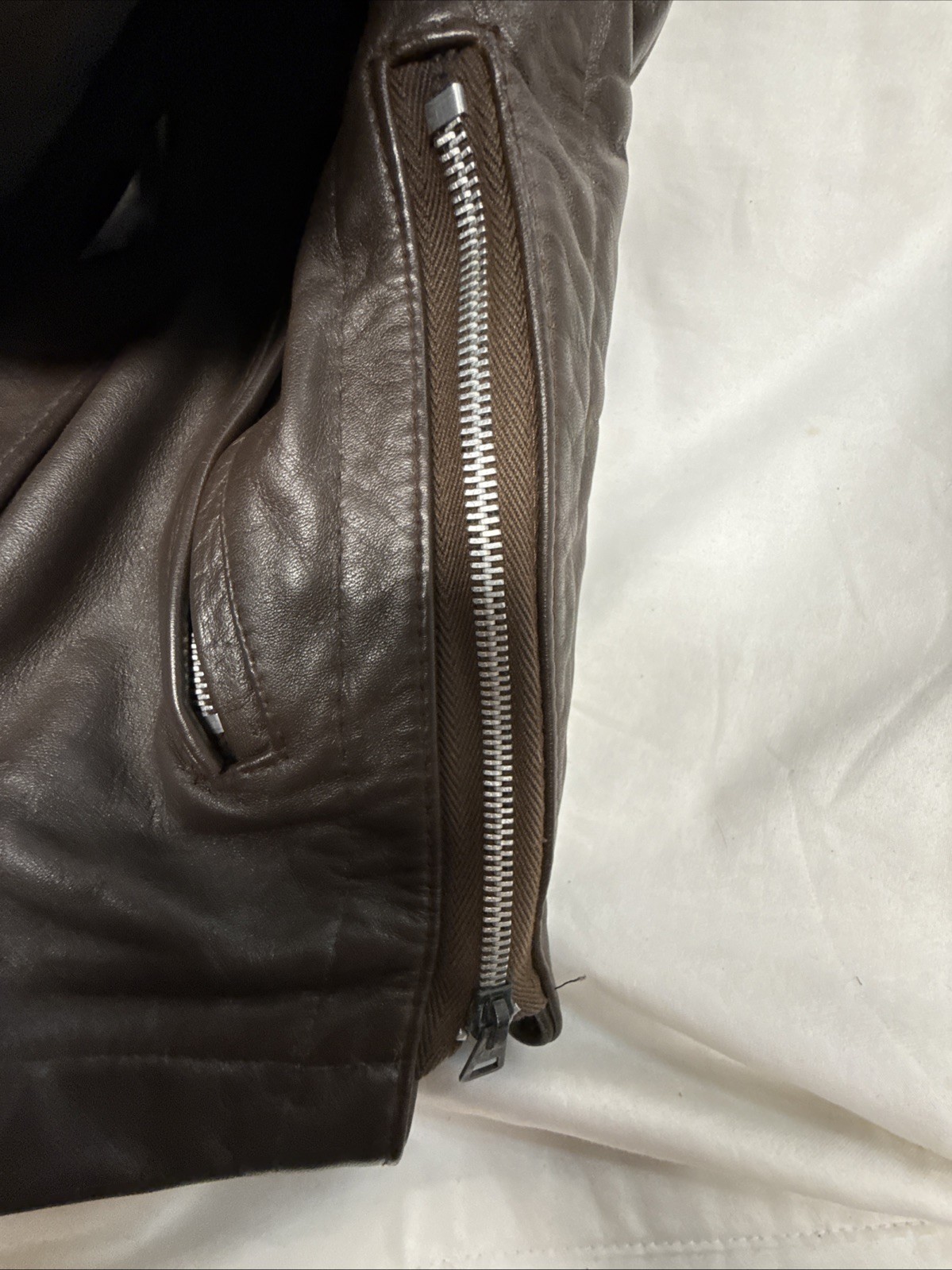 VTG 60s 70s Cafe Racer Motorcycle Men’s Size 42R Leather Jacket *See Description