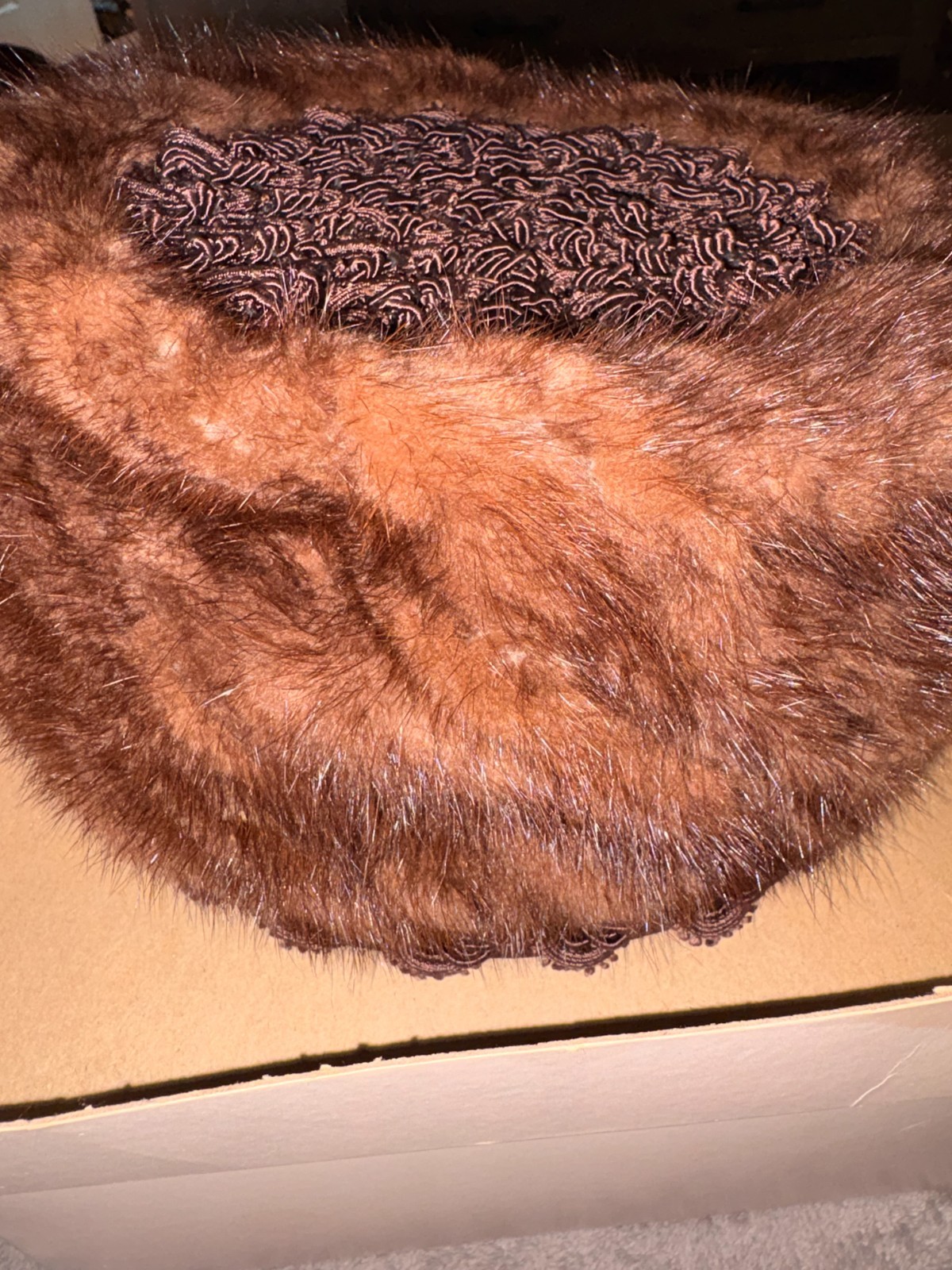 Vintage Mink Fur Hat by Mister T Exclusive w/ Original Meyers-Arnold Box