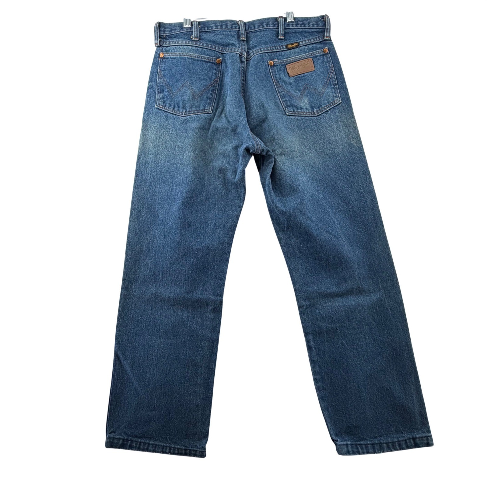 Wrangler Straight Leg Jeans Mens 32×27.5 Blue Medium Wash USA Vintage Set of 2
