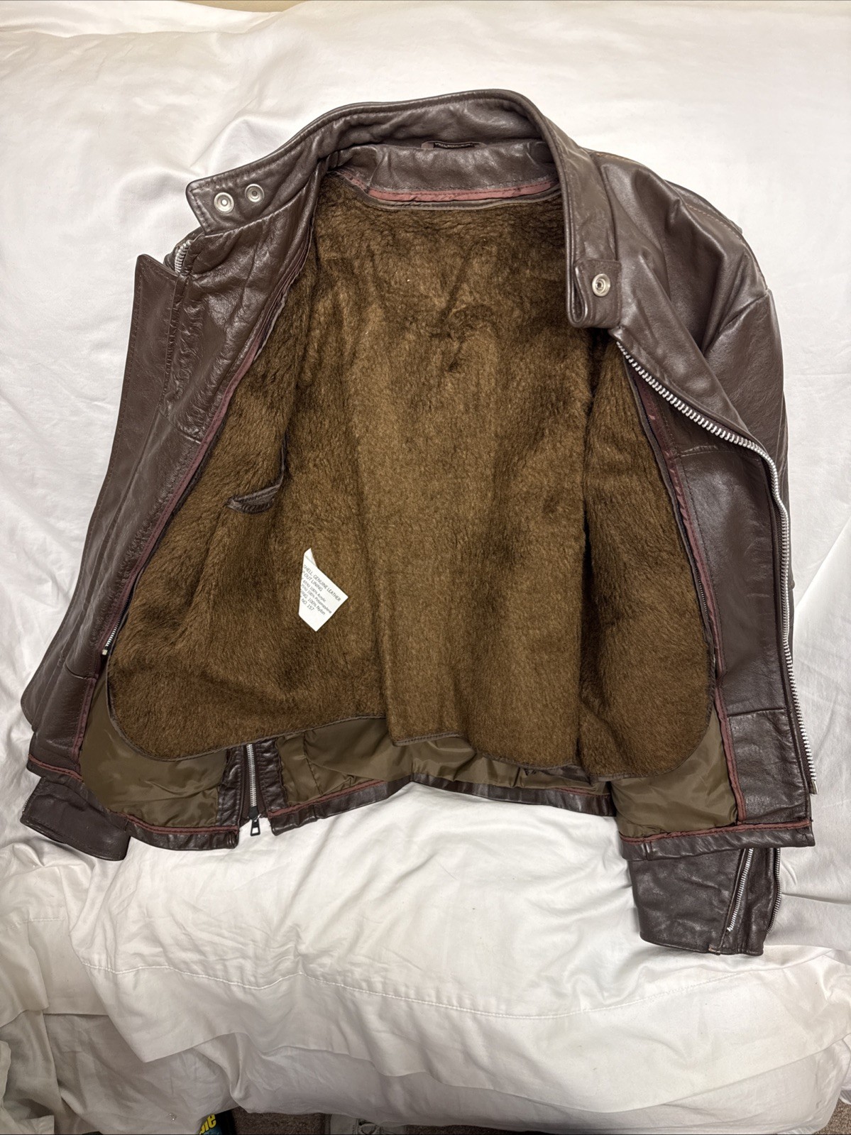VTG 60s 70s Cafe Racer Motorcycle Men’s Size 42R Leather Jacket *See Description
