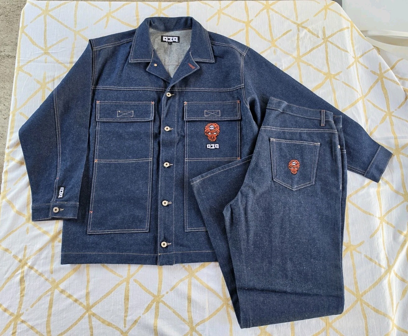 Vintage 939 Denim Jacket & Baggy Jeans Matching Set L W40xL32 NineThreeNine USA