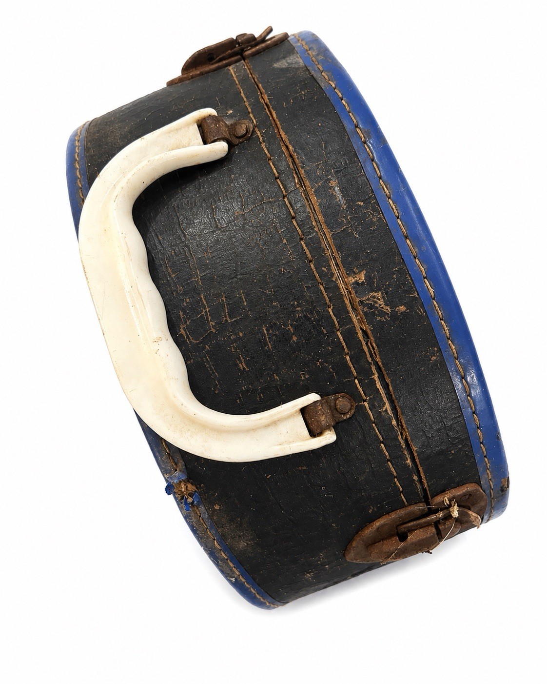 Vintage Oval Hat Box, 1940s–1960s