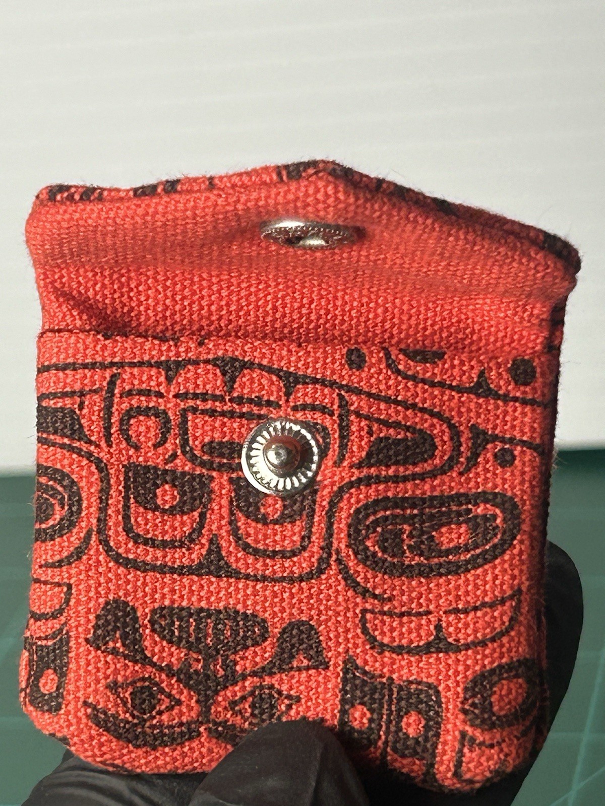 Chilkat Whale Pocket Keepsake Pouch Indigenous Namgis First Nation Tribe Purse
