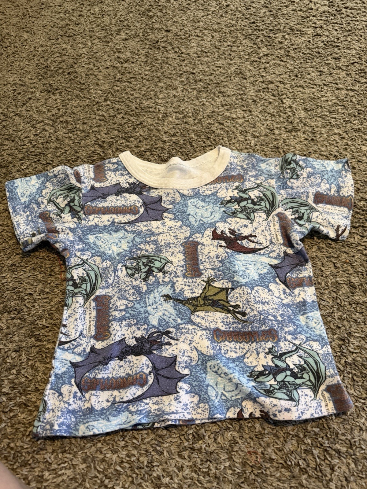 Disney Gargoyles 1990s Vintage Tee Shirt Kids Size 5 Years