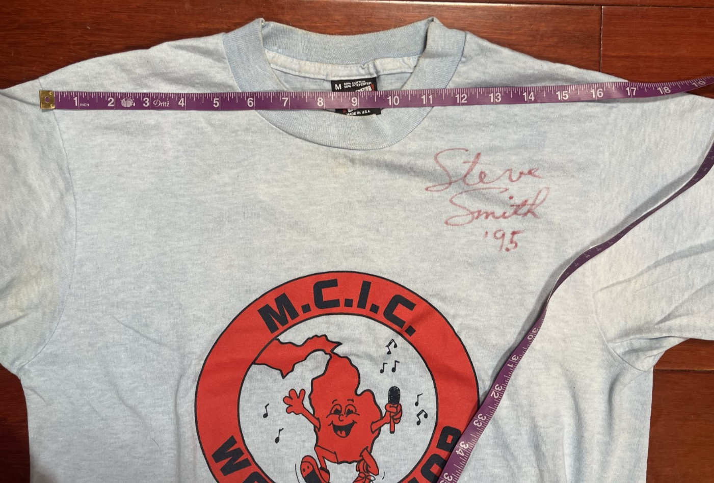 VTG 90s Screen Stars Best Single Stitch M.C.I.C. Workshop Steve Smith ’95 M USA