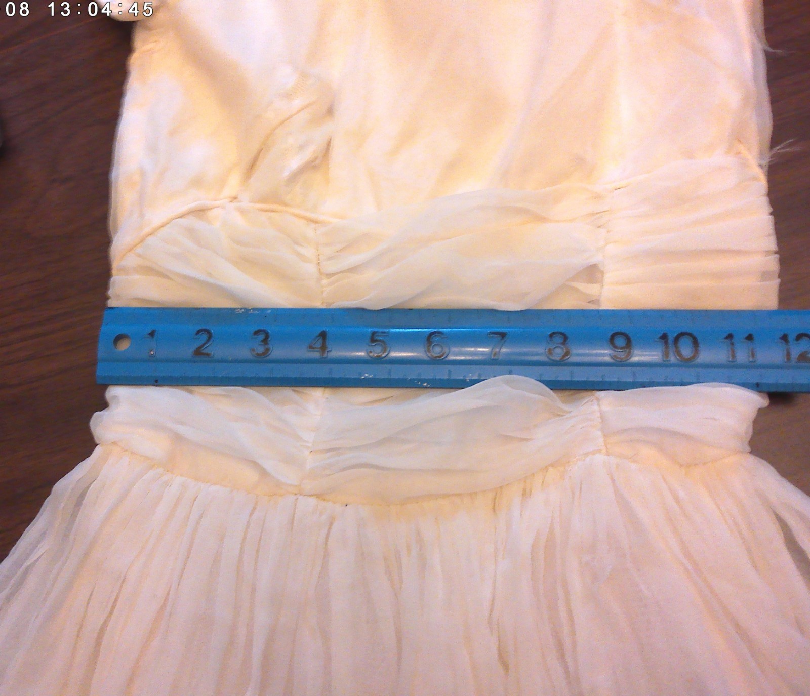 Vintage Tattered Party Dress White + Camisole 1950s-’60s Girls/Women’s Small