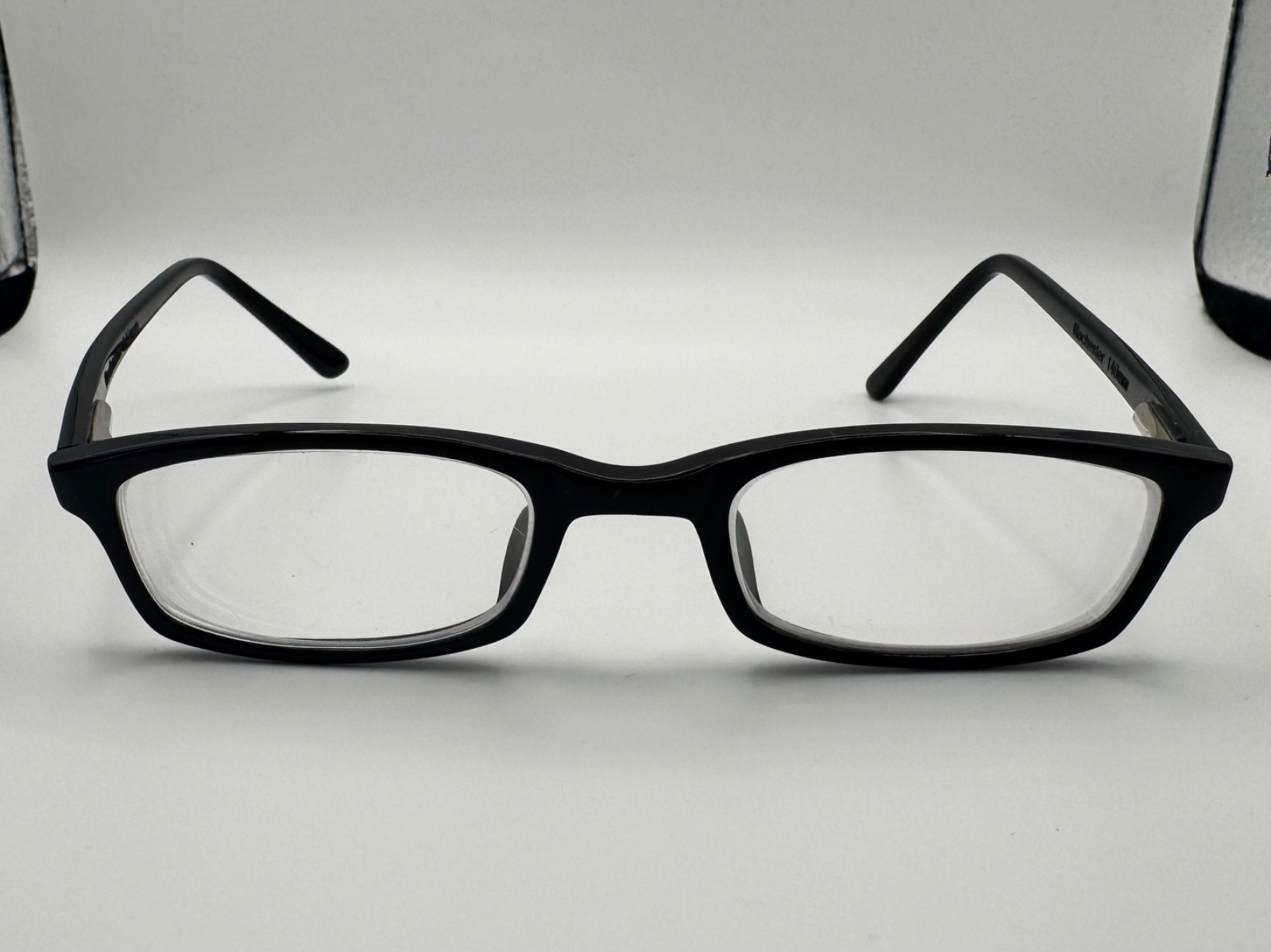 Vintage Rochester Optical R-5A Black Rectangle Eyeglass Frames 140mm USA