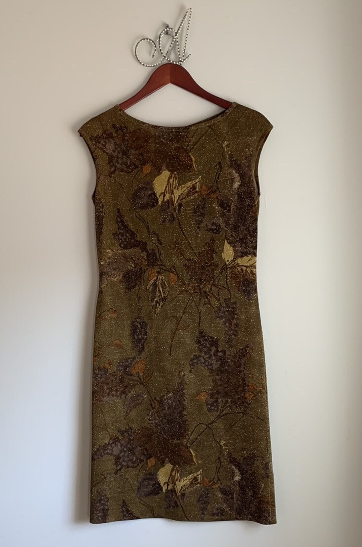 Vintage Dress Size 12 Contessa Visconte Modello Couture Made In Italy