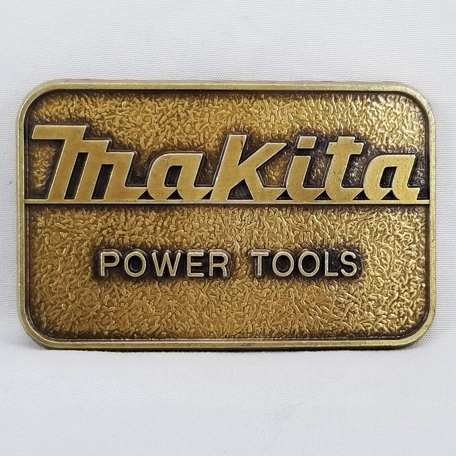Makita Power Tools Belt Buckle Gold Tone Hardware Accessory