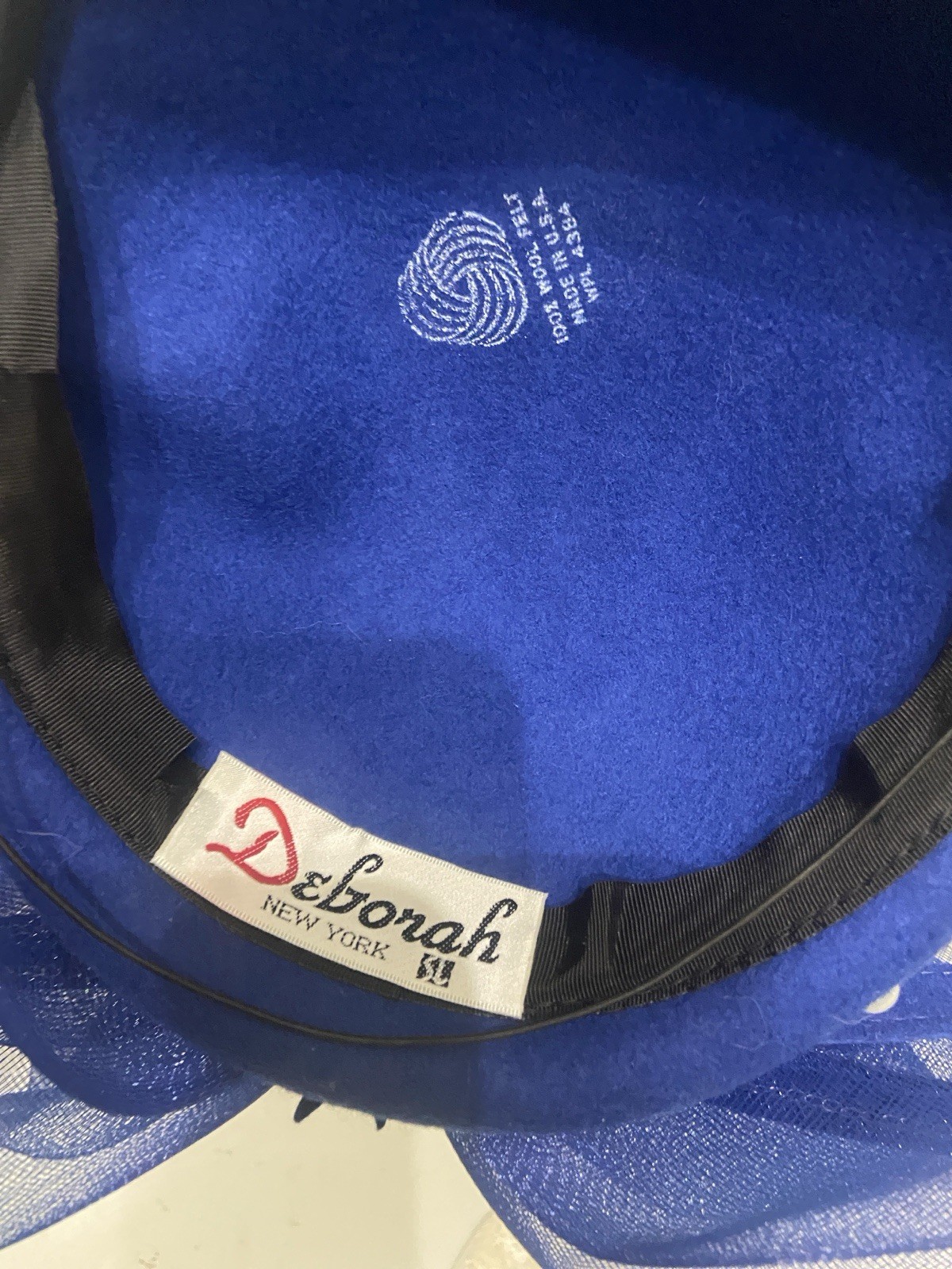 Royal Blue Dress Hat by/ Church Hat by Deborah