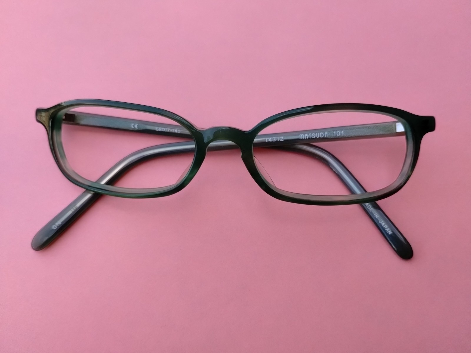 Matsuda 14312 vintage 101 Frames Only. Greenish Olive To Mint Color 52 17 140