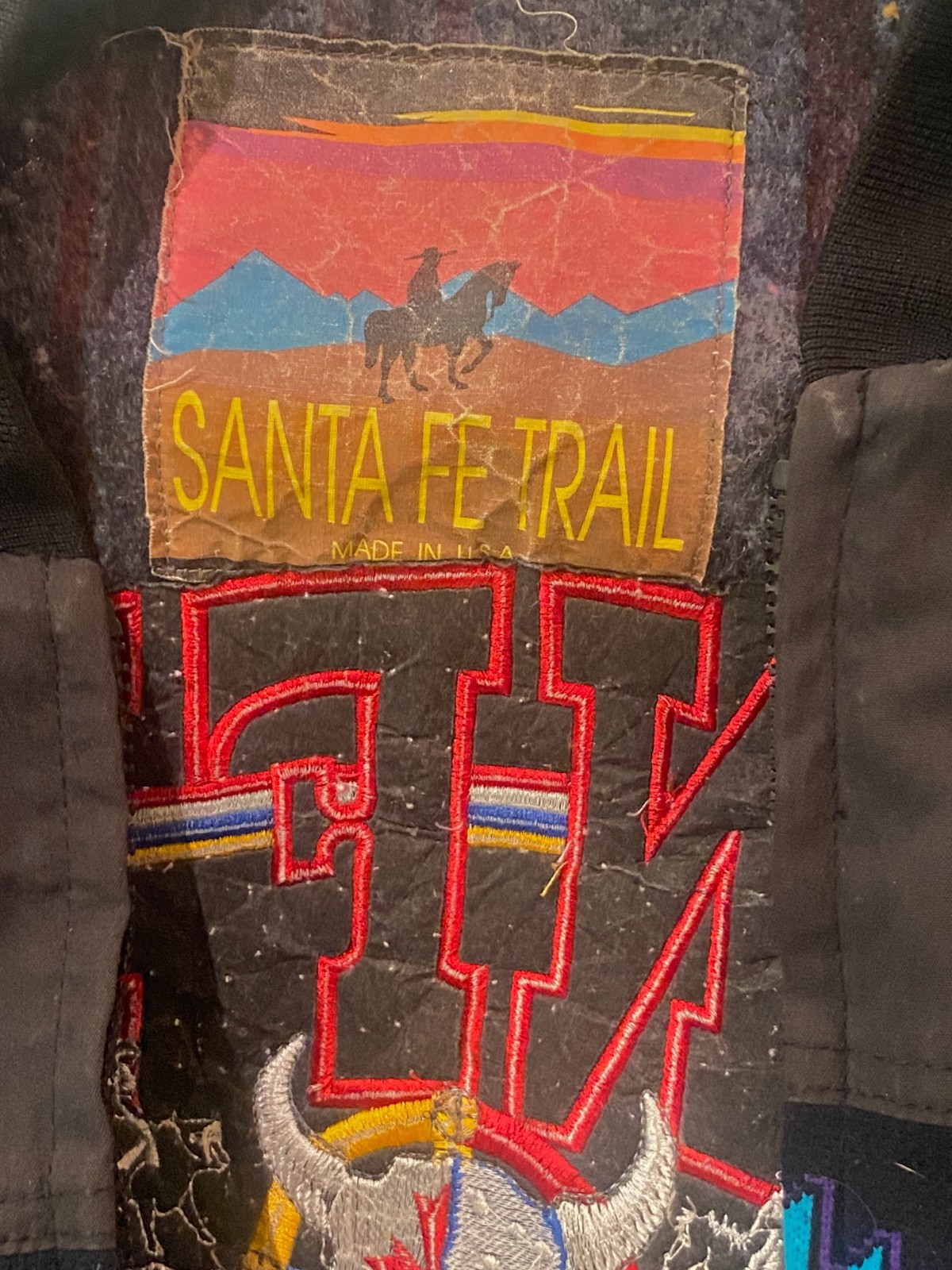 Vintage Native American Embroidery POW WOW INFR Rodeo Jacket 1993 Albuquerque NM