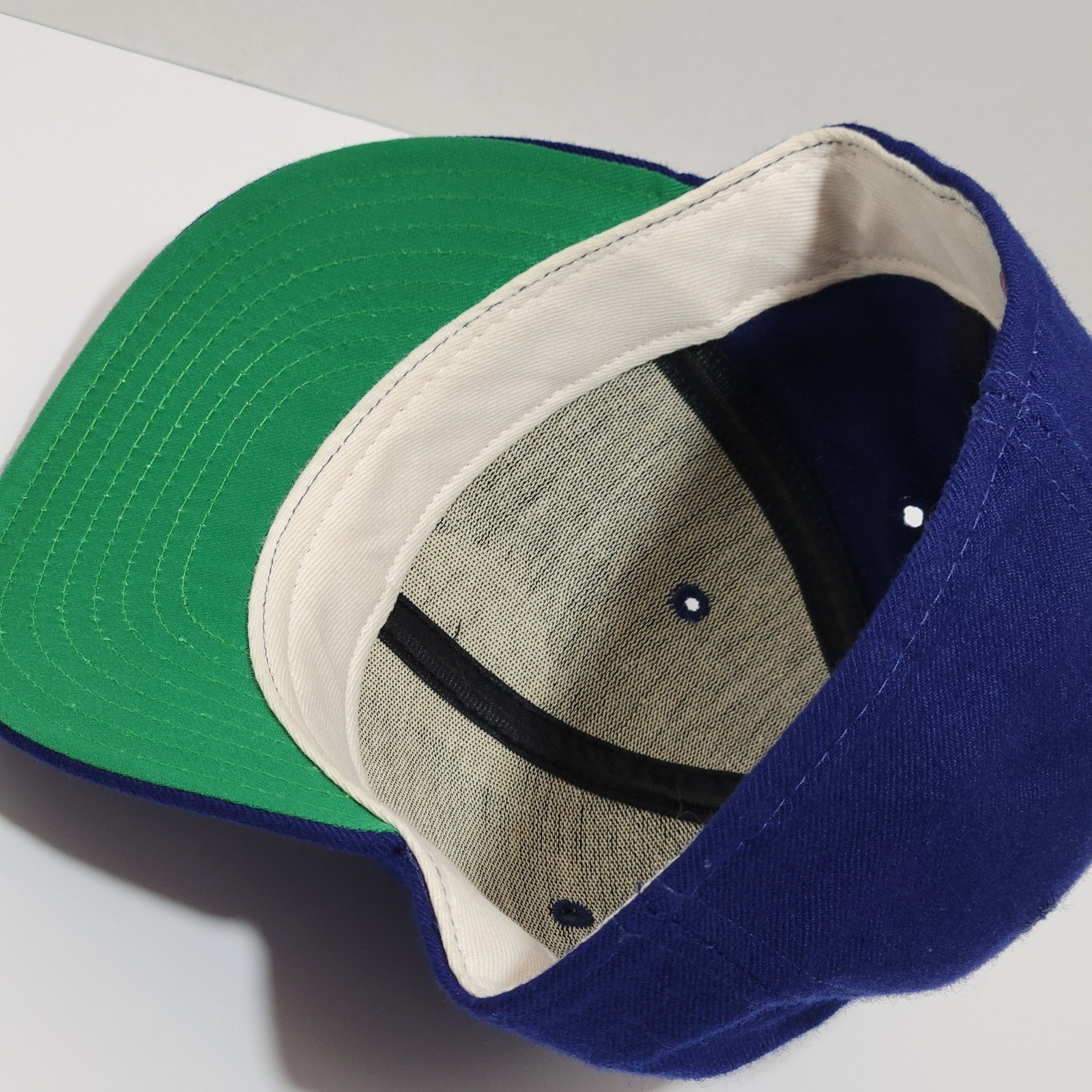 Vintage 90s Durham Bulls MLB Minor League Wool Baseball Hat Sz 7 1/8 New Era USA