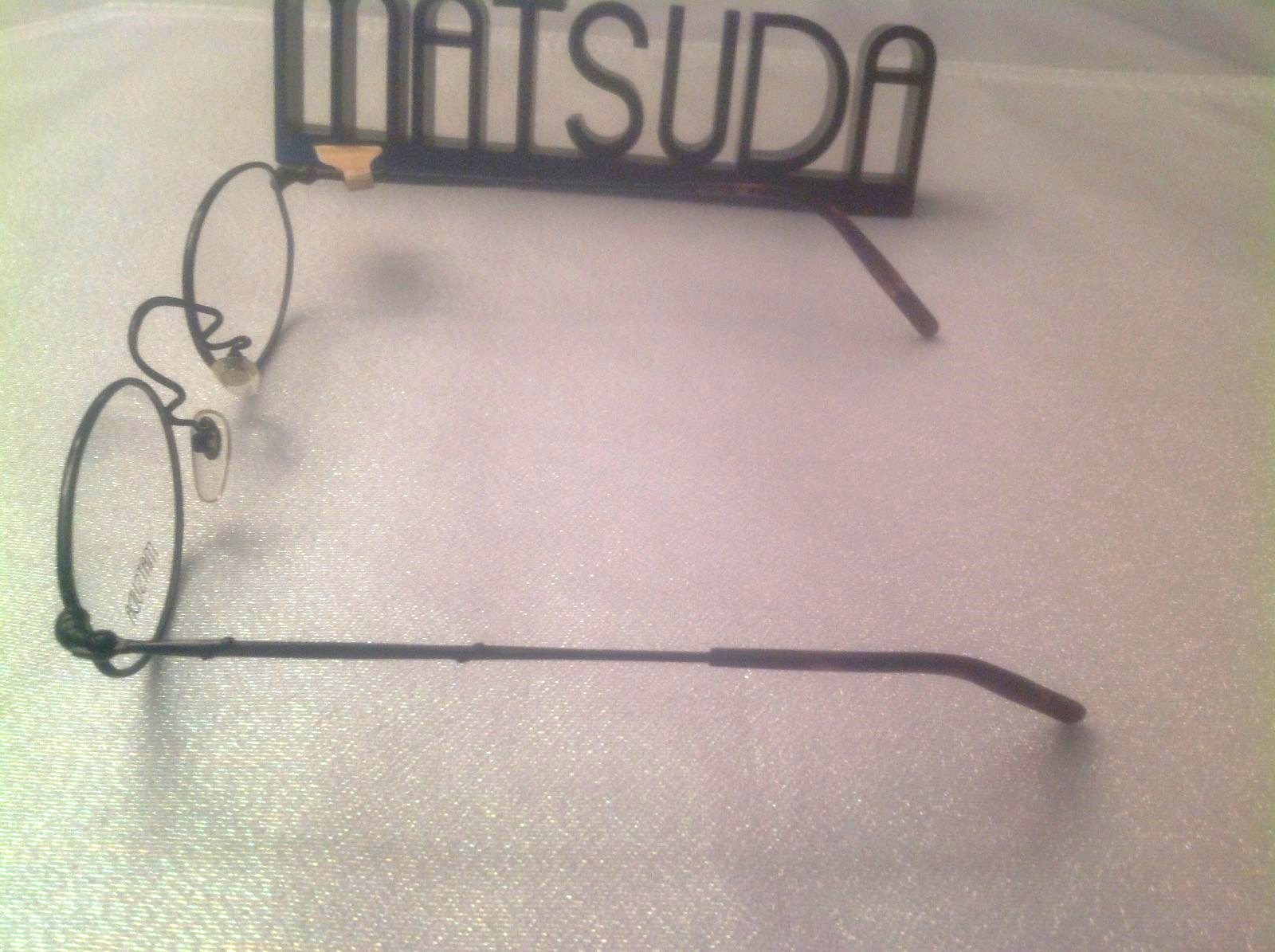 VERY RARE VINTAGE MATSUDA MATTE & SHINY BLACK 2873 BK 5B 49-22-145 EYEGLASS NICE