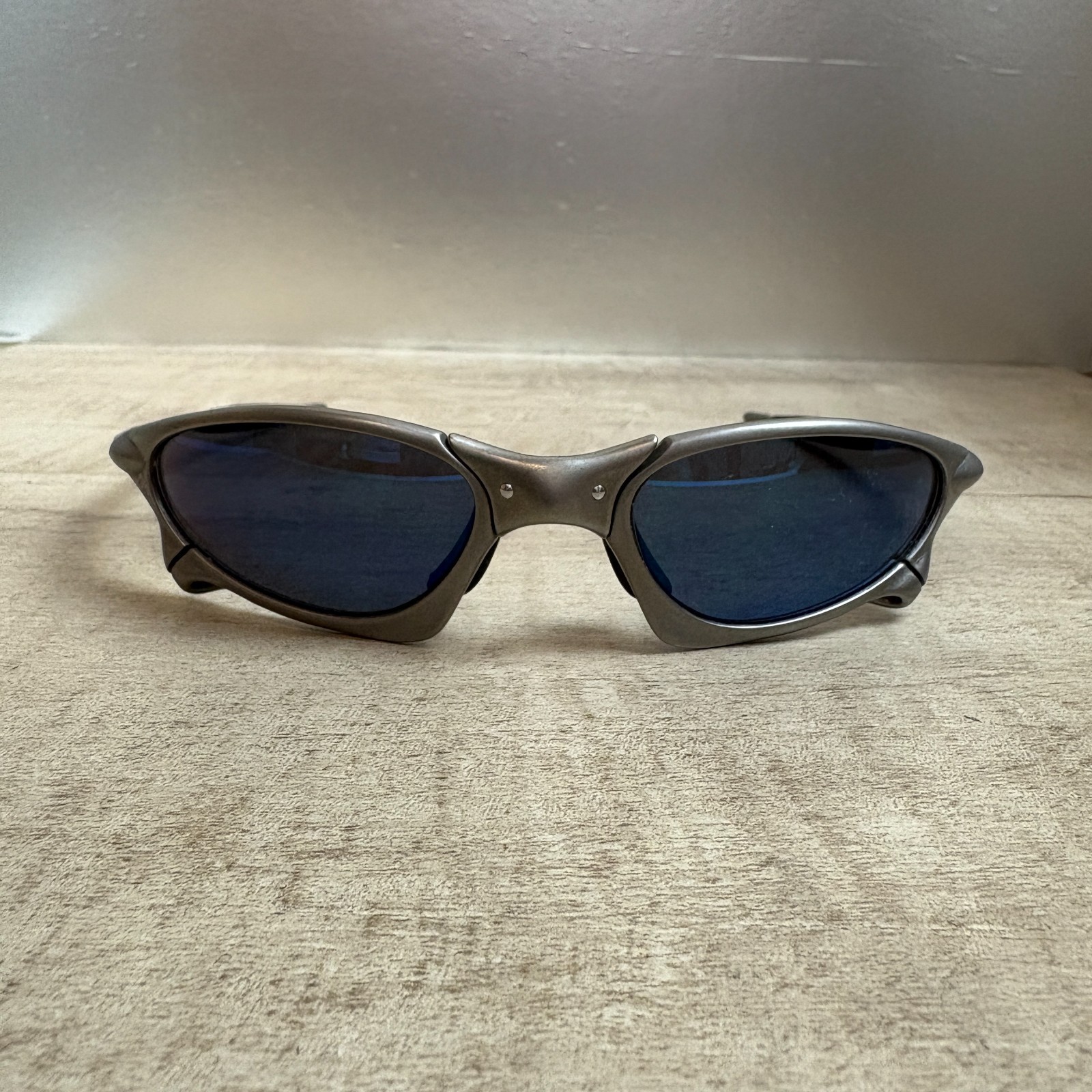 Oakley Authentic Vintage X metal Penny Titanium Ice Iridium with case Great con!