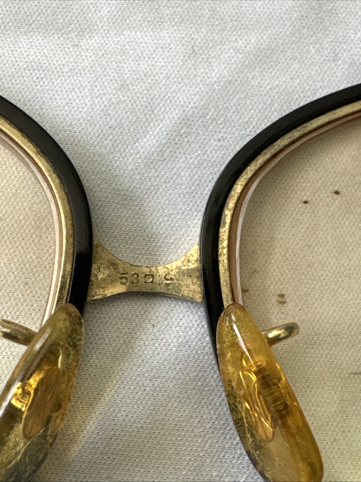 Vintage Tura Womens Square MOD 550 Designer Eyeglasses Black Gold Full Frame