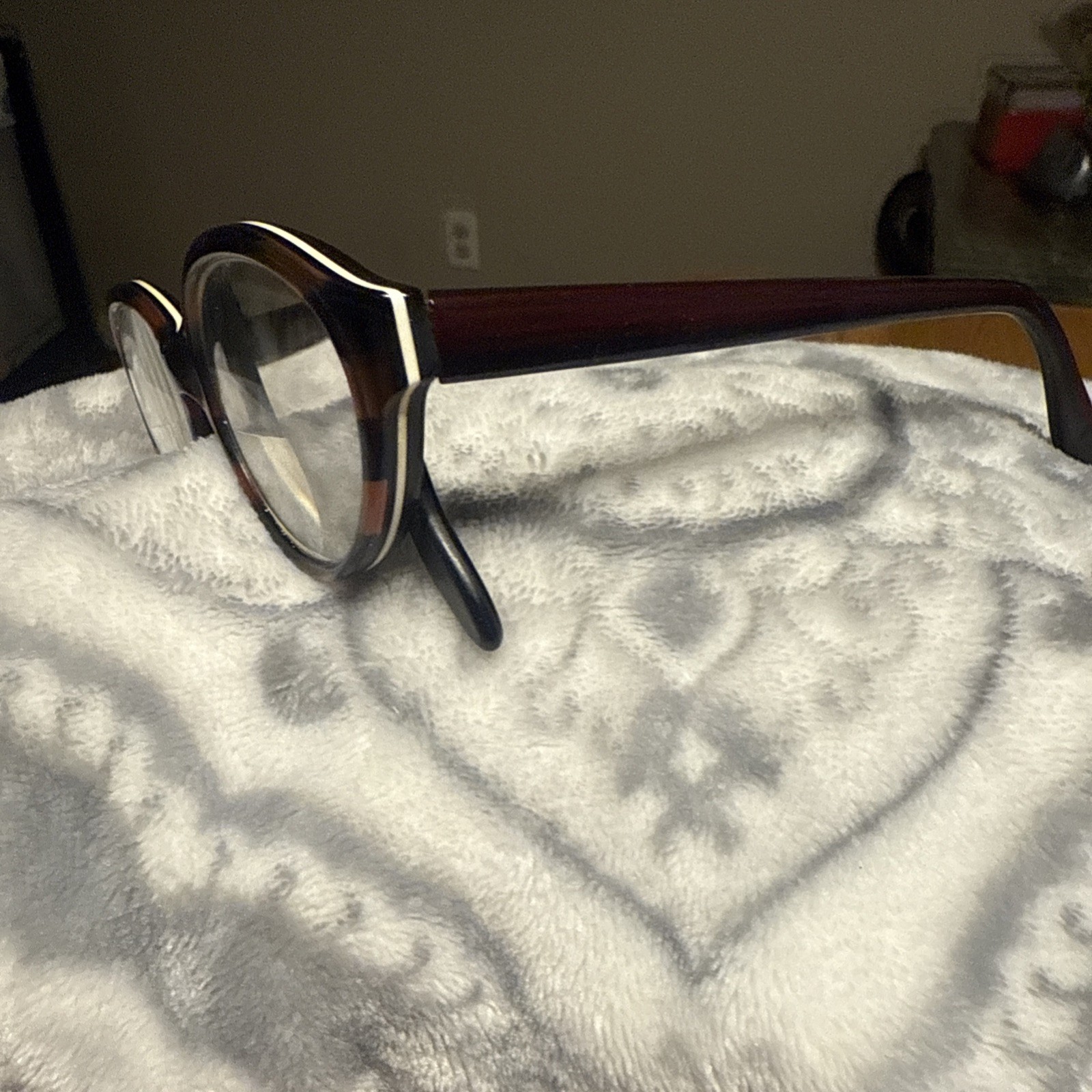 Vintage TURA Made In Italy Designer Striped Eyeglasses Multicolor 5 1/2 125mm