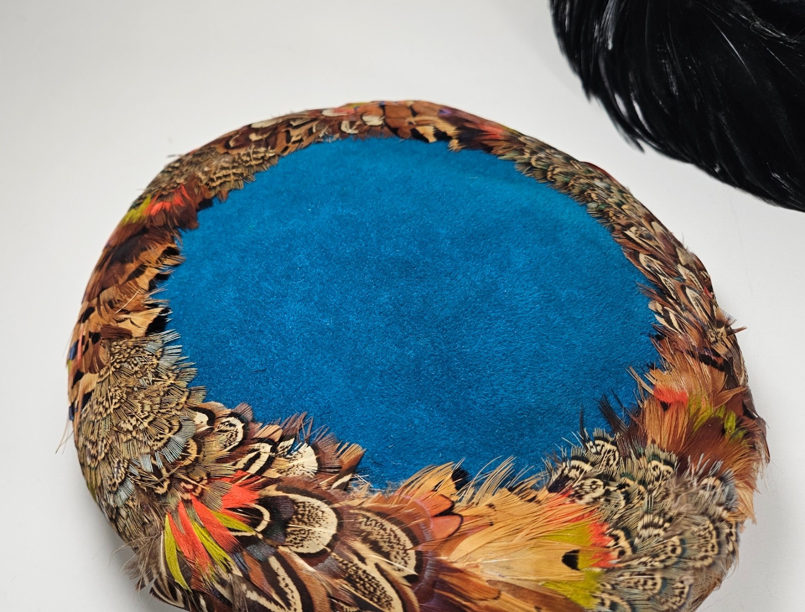 2 Feather Hats – Lucila Mendez Exclusive New York hat Plus an Unknown hat
