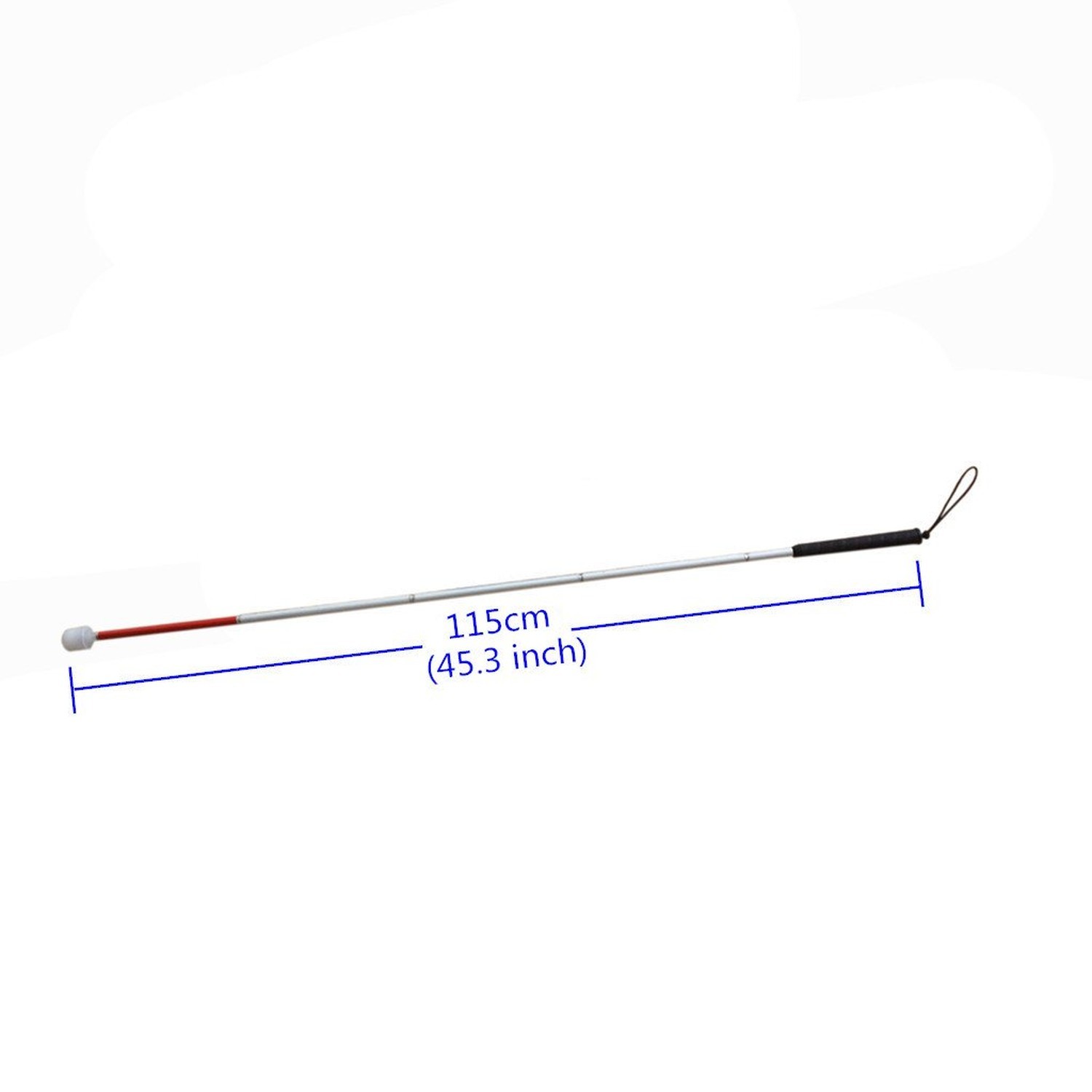 Aluminum Mobility Folding Cane for The Blind (Folds Down 5 Sections) (115cm (…