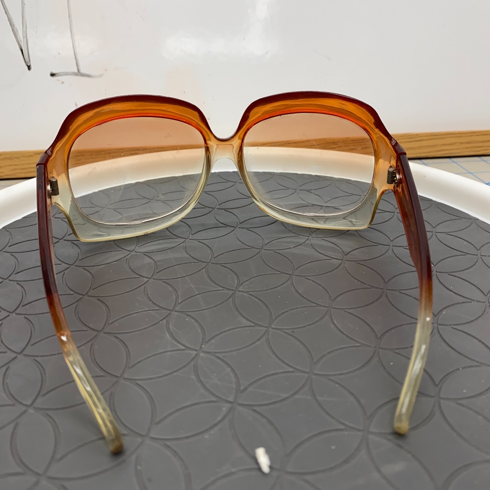VTG 60s? Eyglasses Frames Oversized Prescription RX Unknown Brand Groovy