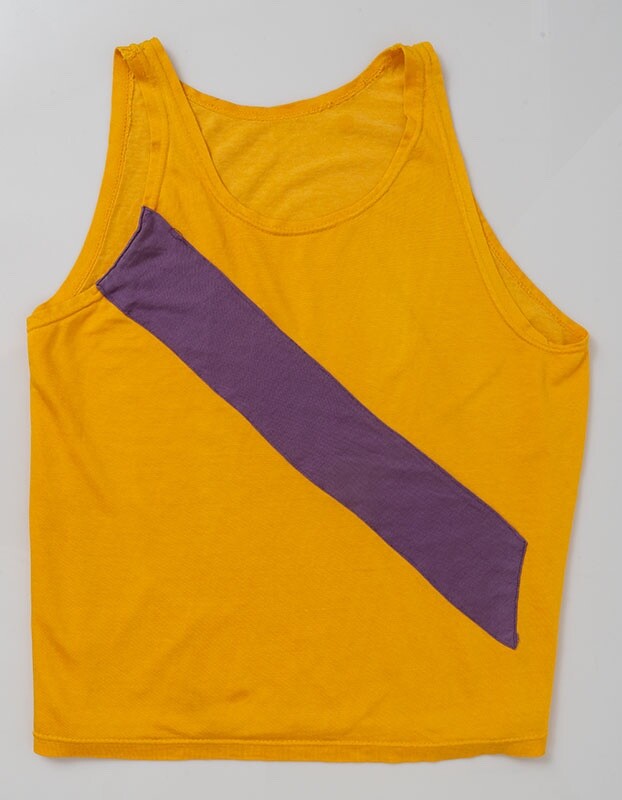 Vintage 1940s-50s Felco Rayon Jersey Knit Tank Top Jersey Track & Field L