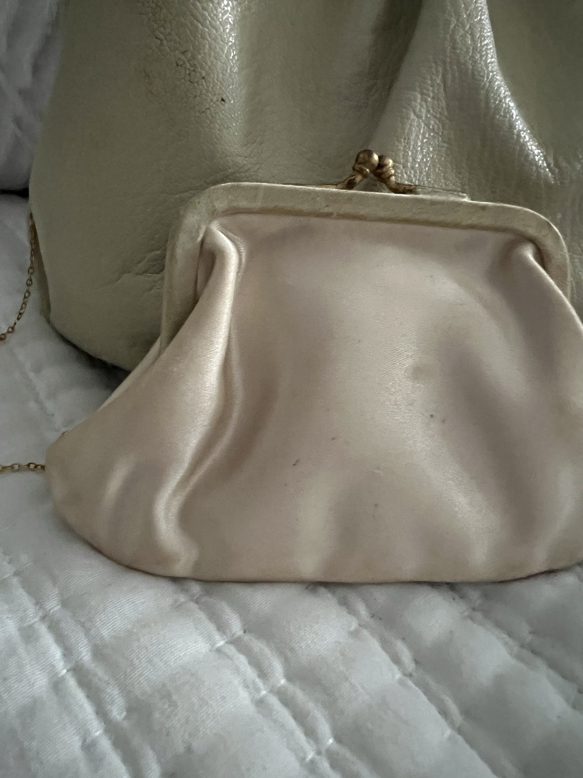 mid-century vintage Koret “Cabretta” soft leather handbag, popular 1950s,60s