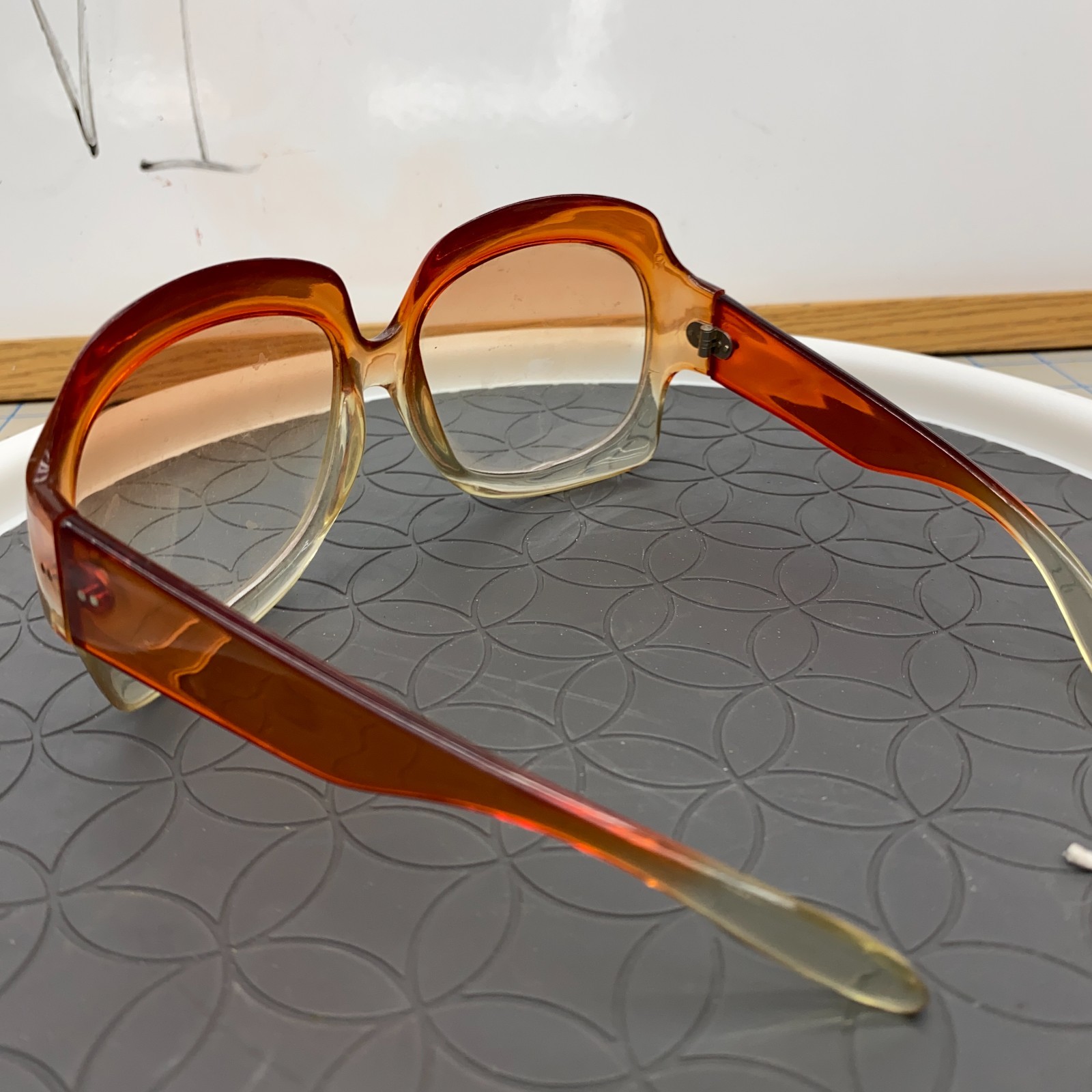 VTG 60s? Eyglasses Frames Oversized Prescription RX Unknown Brand Groovy