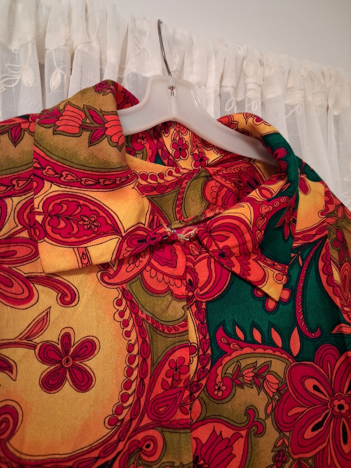 Vintage ALICE POLYNESIAN Hostess Dress Psychedelic Mod Max Aloha Pool Beach 70s