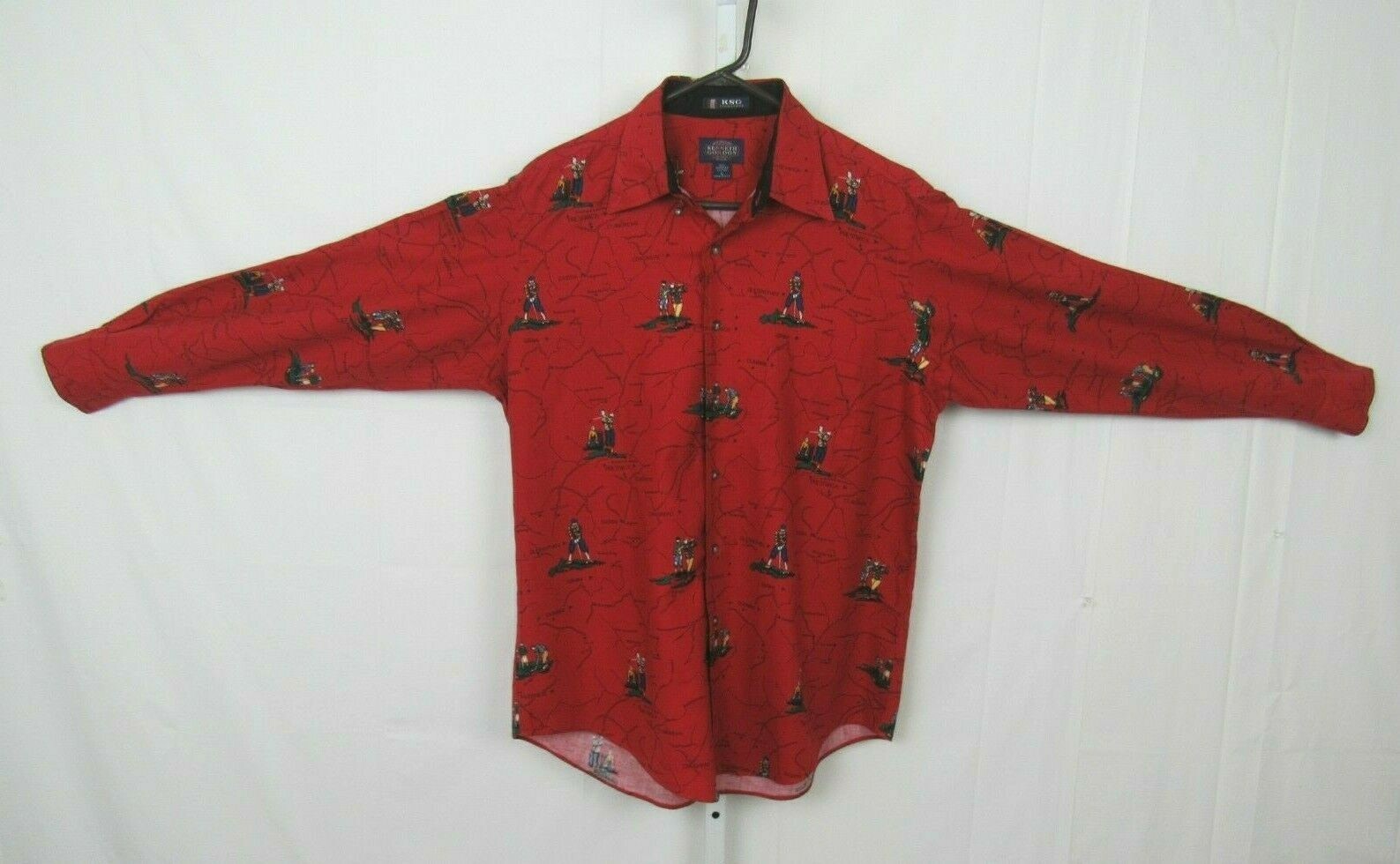 VTG 1980s KENNETH GORDON MEN’S SIZE LARGE GOLF SHIRT ST. ANDREWS UNITED KINGDOM