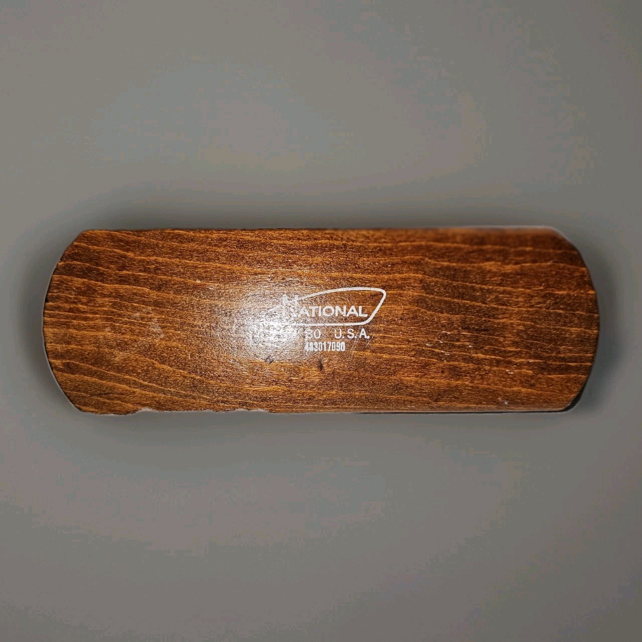 VTG Wooden Shoe Shine Box Horsehair Brush Primitive Rustic Americana Foot Rest
