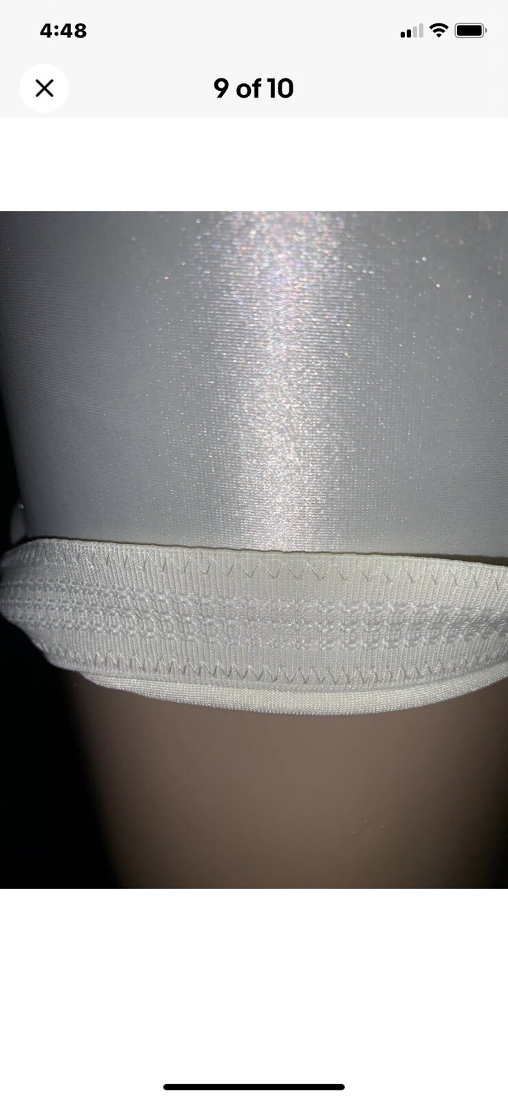 38 DD NWT Vintage Short Tight Strong Spandex Satin Bra Girdle Full Slip Shaper