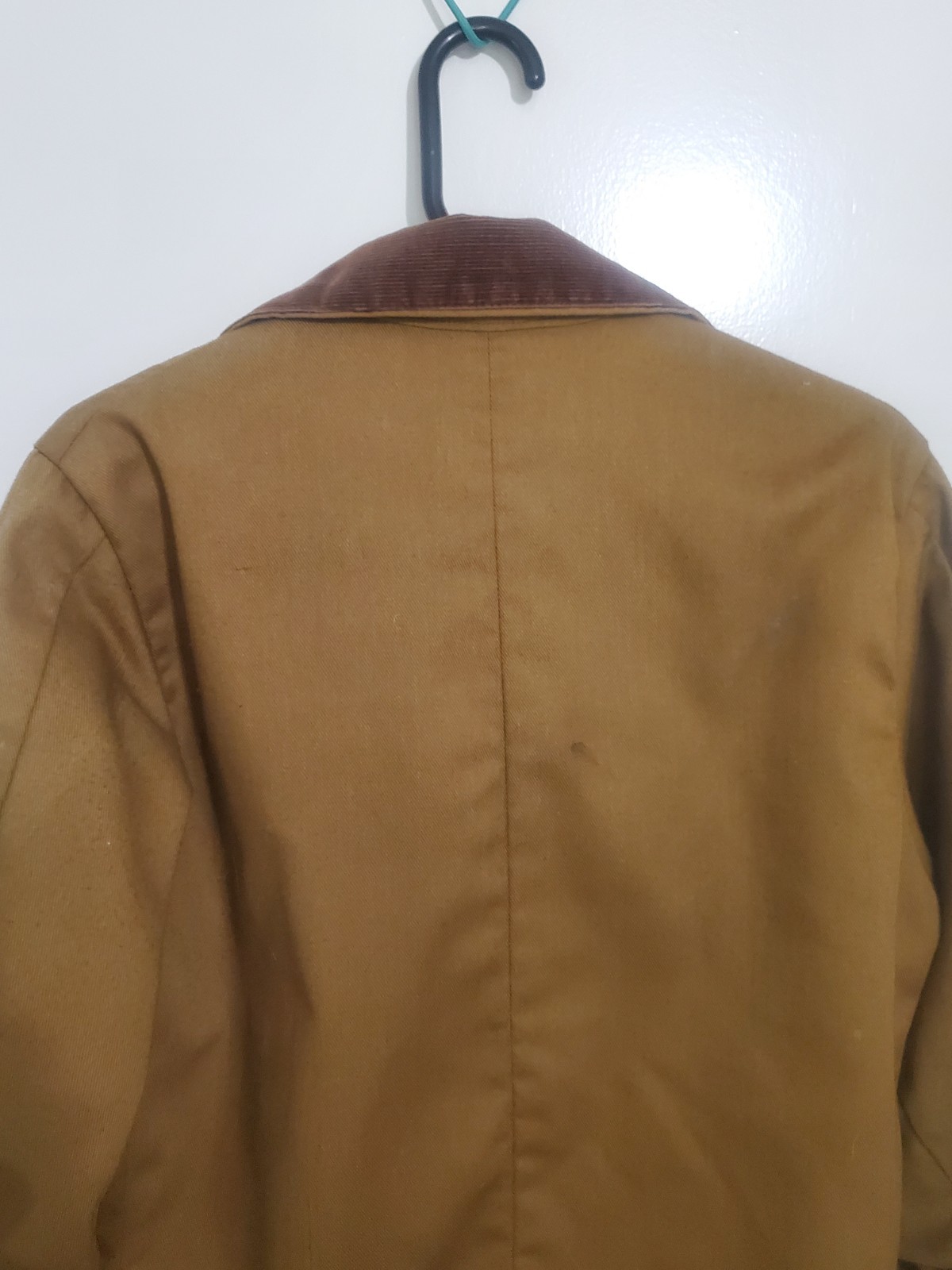 RARE Vtg 1960s Key Imperial Duck Canvas Chore Jacket Red Quilt Lined M 23×27.5
