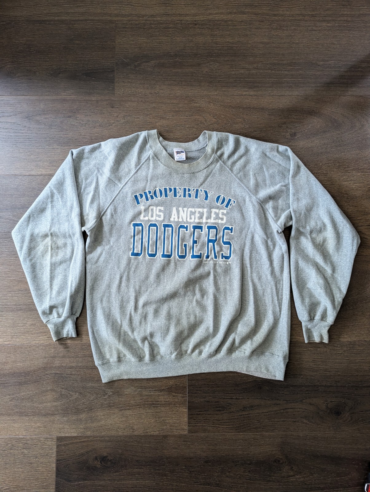 Vintage 80s “Property of Los Angeles Dodgers” Crewneck with Trench Tag