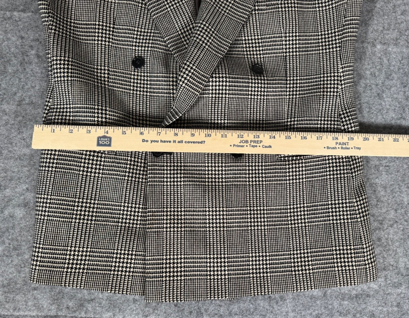 Giorgio Armani Mani Blazer Mens Houndstooth Wool Italy Sport Coat VINTAGE 40S
