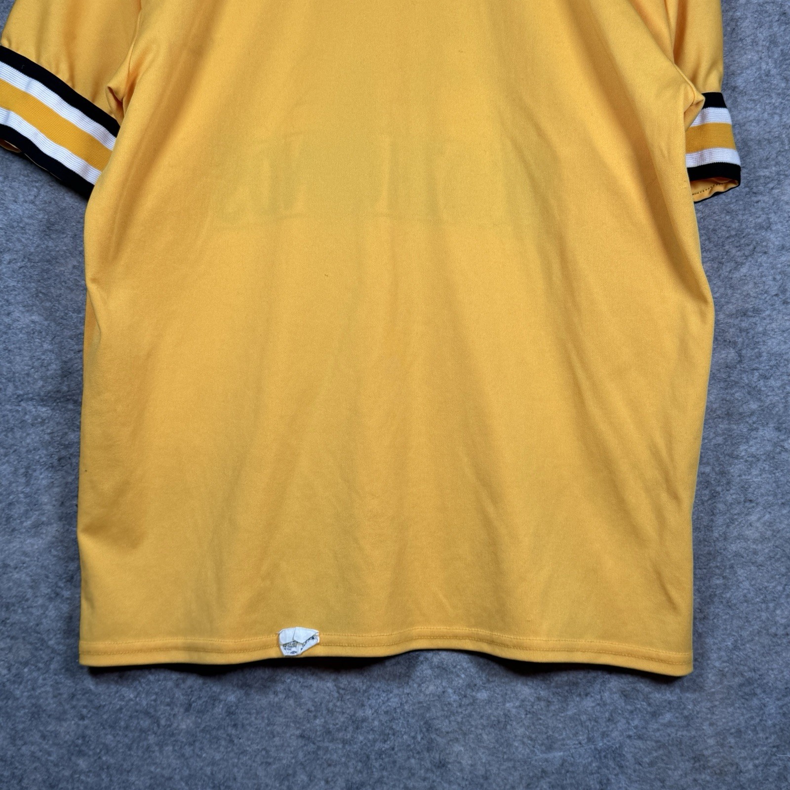 Vintage 80s Felco Baseball Jersey Boozhounds Yellow Mens Size L 21×27 Spud USA