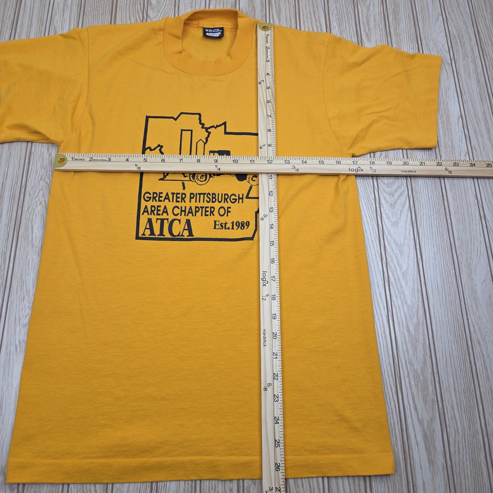 vtg 80s 1989 Greater Pittsburgh ATCA Screen Stars Best T-Shirt Men M USA Stitch