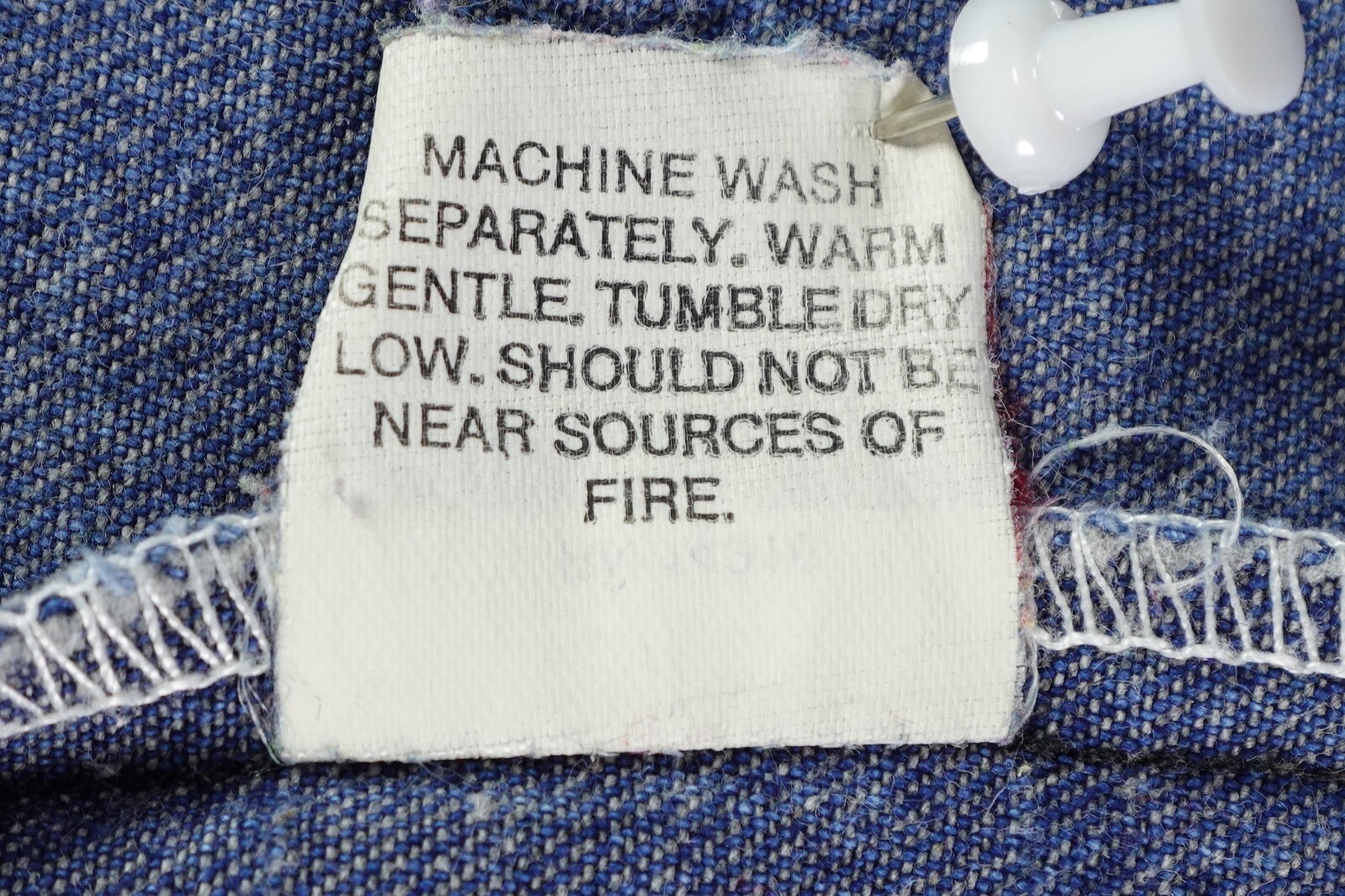 Vtg Pointer Brand Denim Chore Vest Made In USA Men’s Sz 58 Multi-Pockets