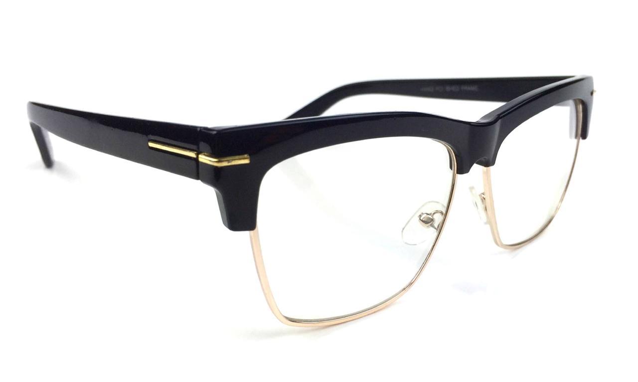 Designer Ford Style Clear Lenses Club master Half Frame Women Men Eyeglasses