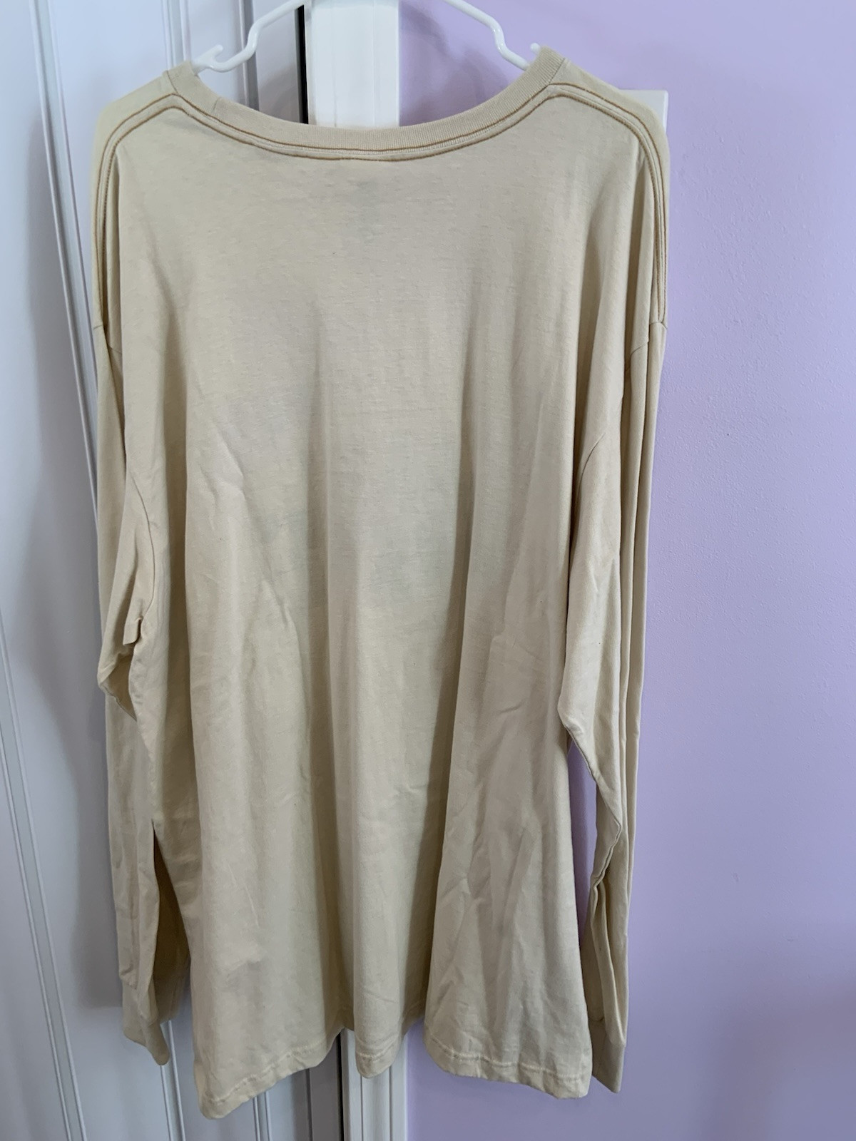 Vintage Timberland Long Sleeve Shirt Men’s XXL Beige Rare Graphic NOS NWOT