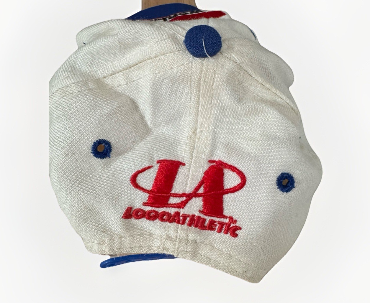 Vintage Logo Athletic World Cup USA 94 Official Cap White Blue Red One Size Wool