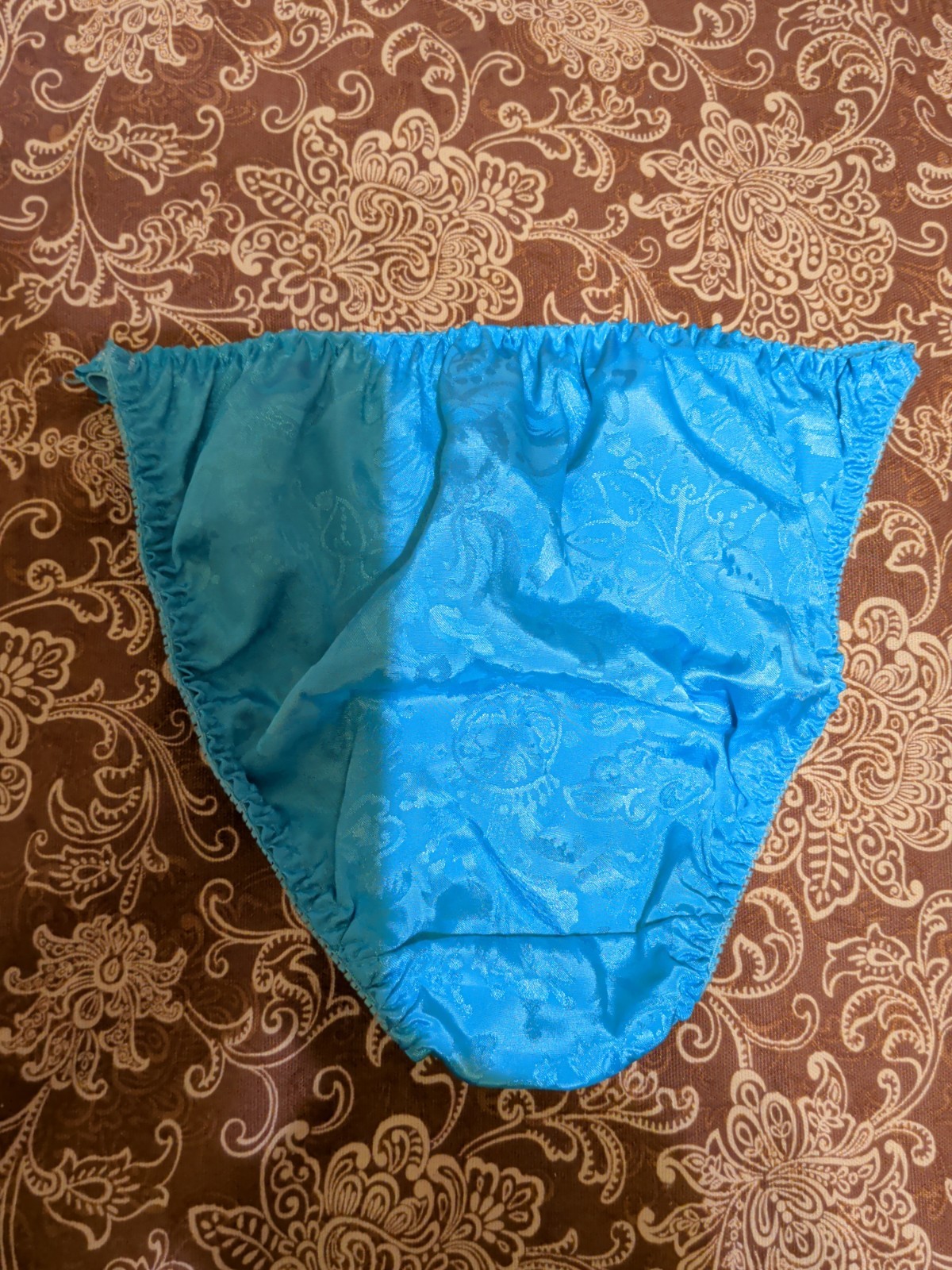 Vintage Sears Satin String Bikini Panties Size Medium