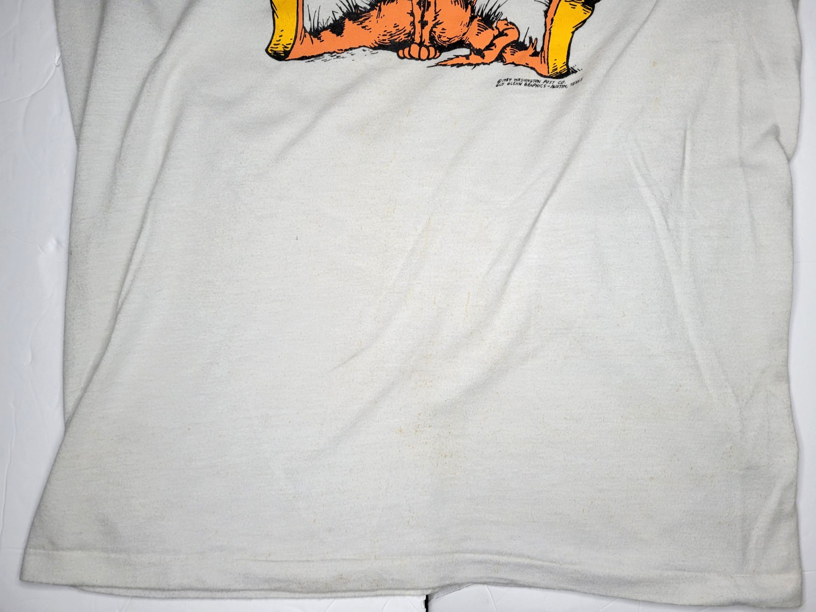 Vintage Bill The Cat T-Shirt 80s Cartoon Men’s M Single Stitch Bloom County 1984