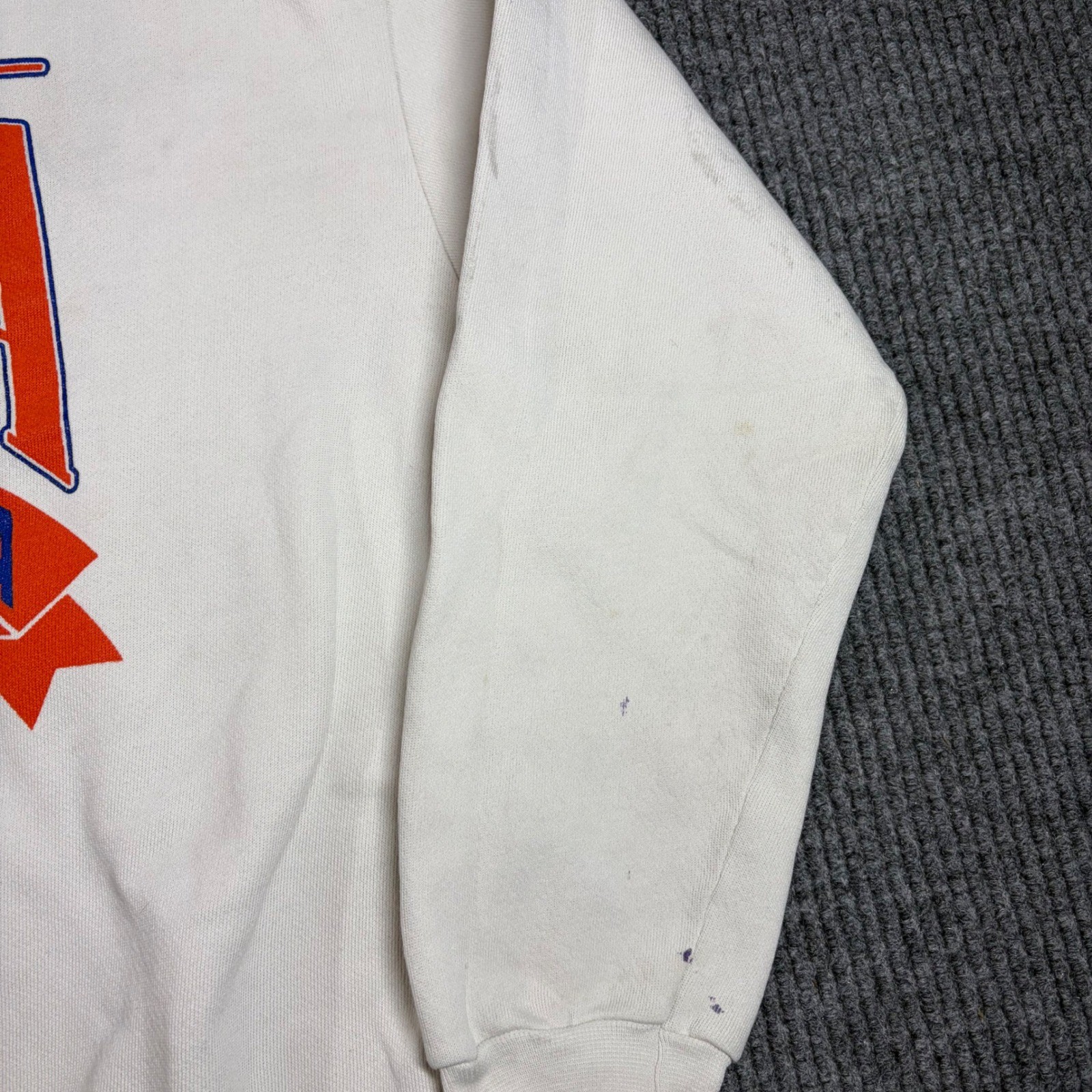 Vintage Dodger Sweatshirt Mens L University of Florida Gators White USA Made