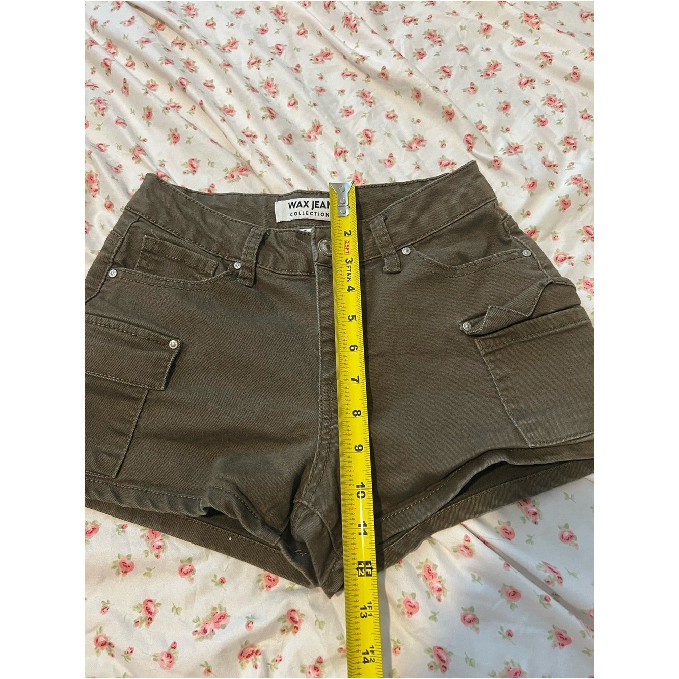 vintage army green cargo shorts