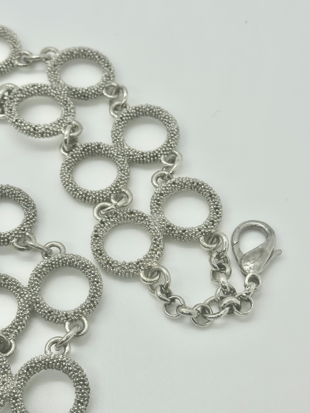 Vintage 1980’s retro link belt | 41 inches Long | Stainless Steel Link Belt