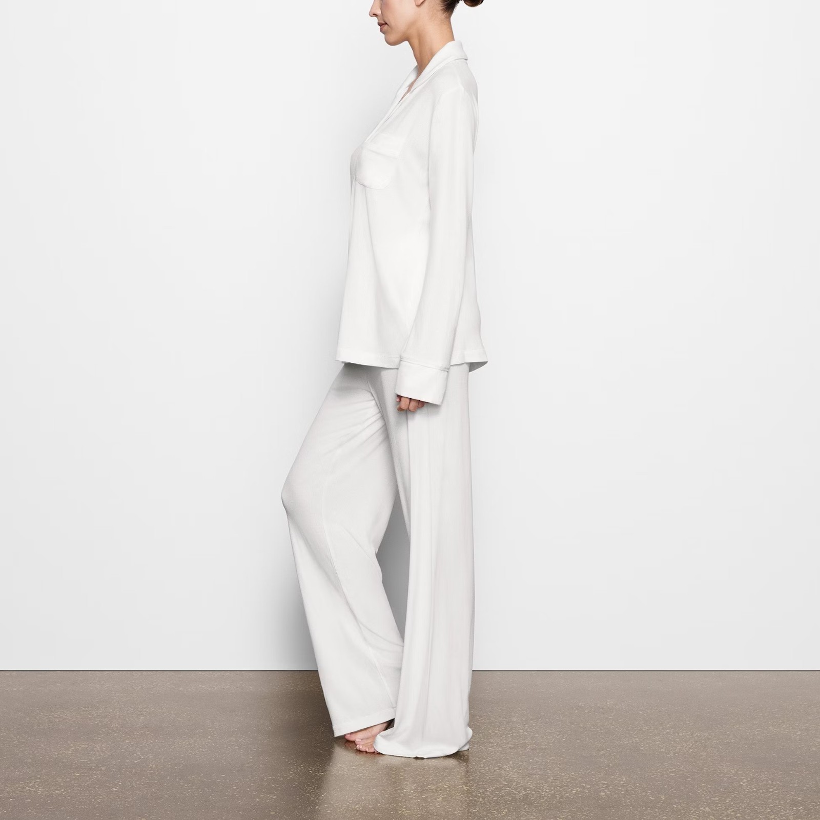 Skims Soft Lounge Sleep Set – Marble White – Size Small S – New With Tags