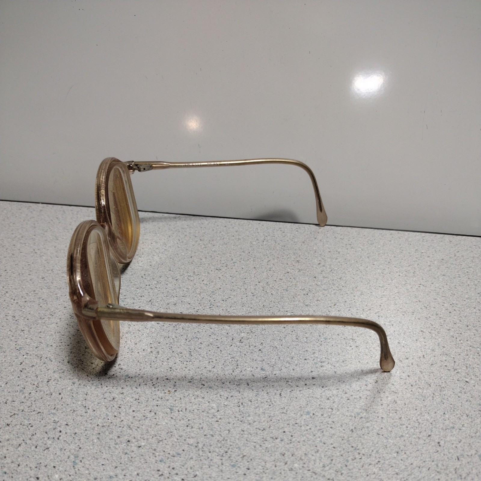 Vintage Luxottica Stacey Glasses Italy FRAMES ONLY 70s 80s Roselite Oversized