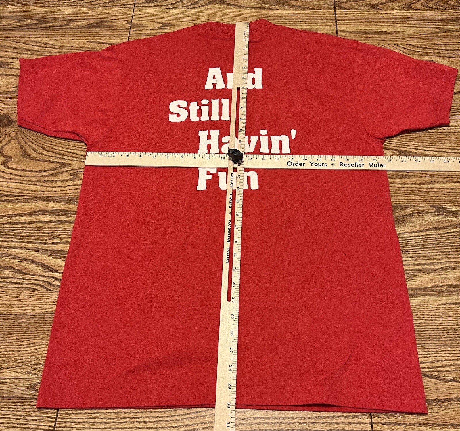 Screen Stars VTG T-Shirt Red “51 Still Havin Fun” Single Stitch Mens XL